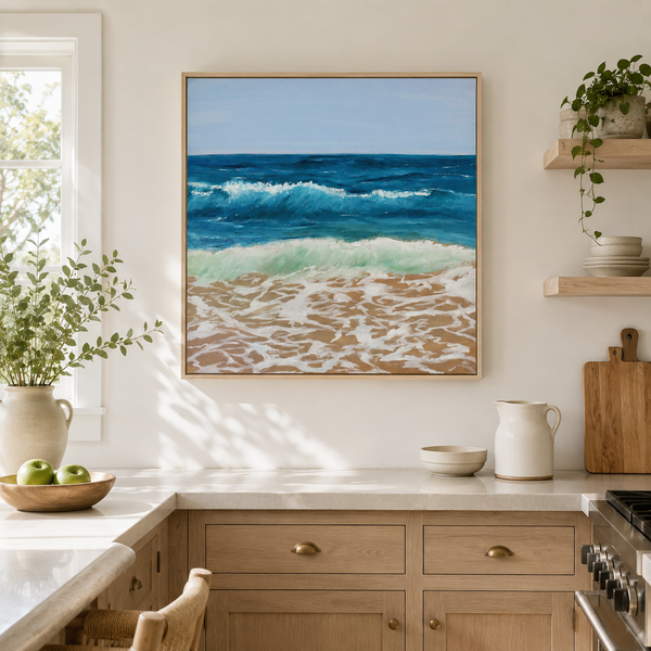 Ocean Rhythm | Ocean Waves Canvas Wall Art