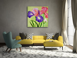 Irises' Love Art Print