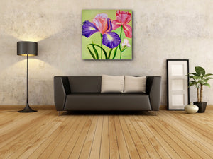 Irises' Love Art Print