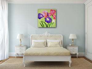 Irises' Love Art Print