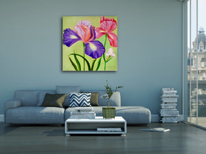 Irises' Love Art Print