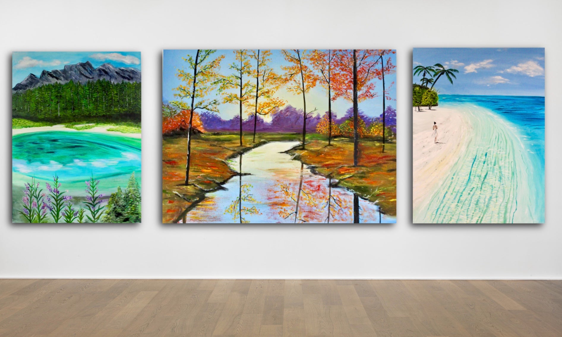 "Fall in Love" 40" X 30" Original Oil Painting