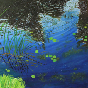 "Water Lilies" Original Oil Painting