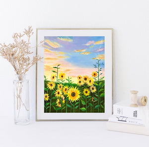 Sunflowers Original Oil Painting