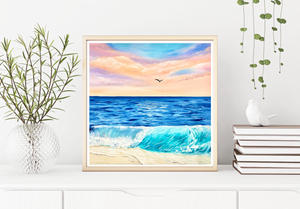 Ocean Blue Oil Painting