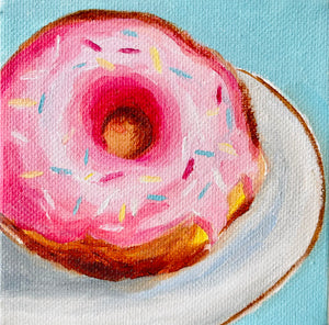 Donut Time Oil Painting