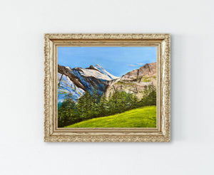 "Mountain, Inner Peace" Original Oil Painting