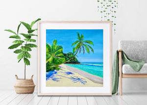 Under The Blue Sky Art Print