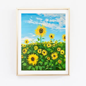 Sunflower Field Oil Painting