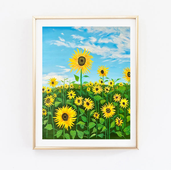 Sunflower Field Oil Painting