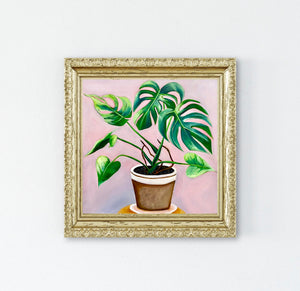 Monstera Oil Painting