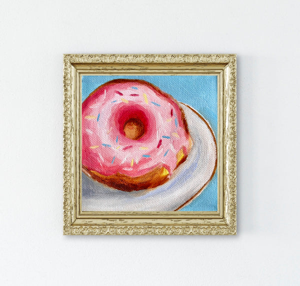 Donut Time Oil Painting