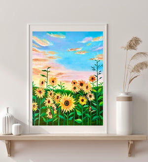 Sunflower Field Art Print