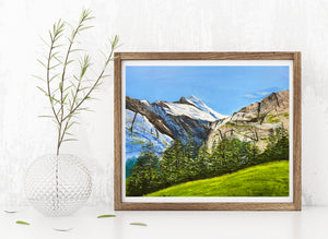 "Mountain, Inner Peace" Original Oil Painting