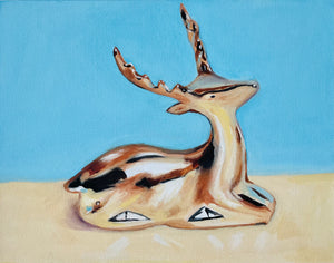 Deer Oil Painting