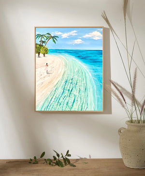 Beach Breeze Art Print