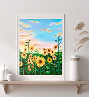 Sunflowers Original Oil Painting