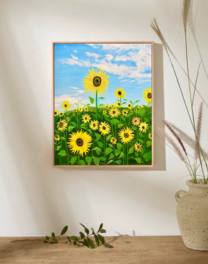 Sunflower Field Oil Painting