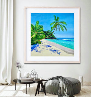 Under The Blue Sky Art Print